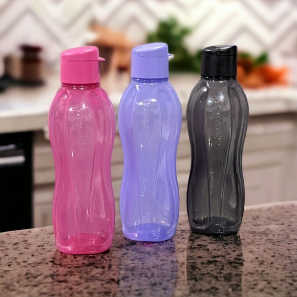 Tupperware | Kitchen | Tupperware 3 Eco Water Bottle W Flip Top  display picture 1